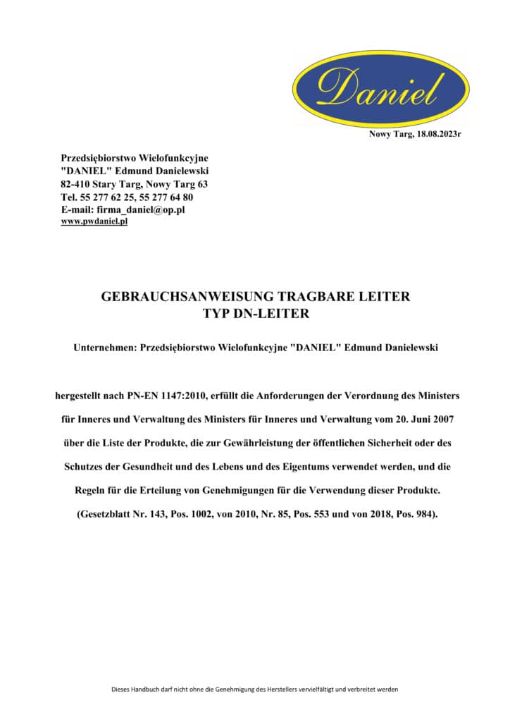 Instrukcja drabina DN wersja DE scaled